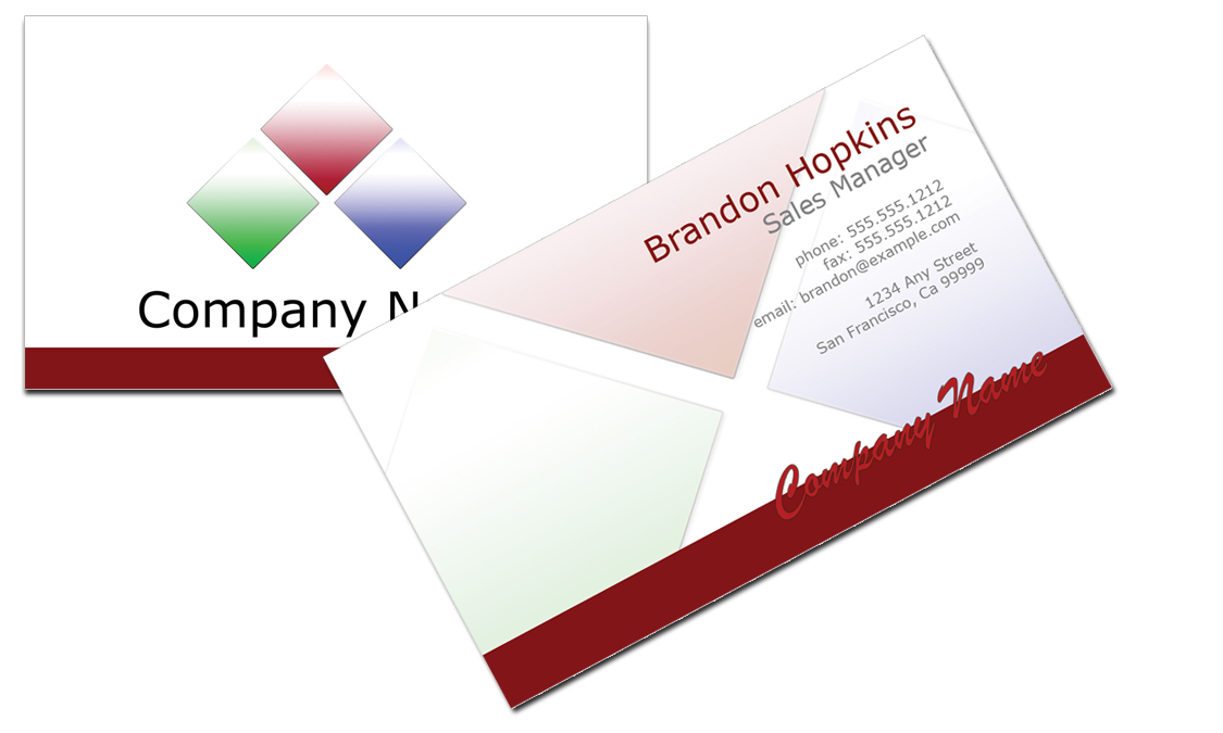 Calling Card Design. 3 Square is a business card