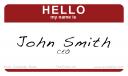Hello My Name Is... free business card template